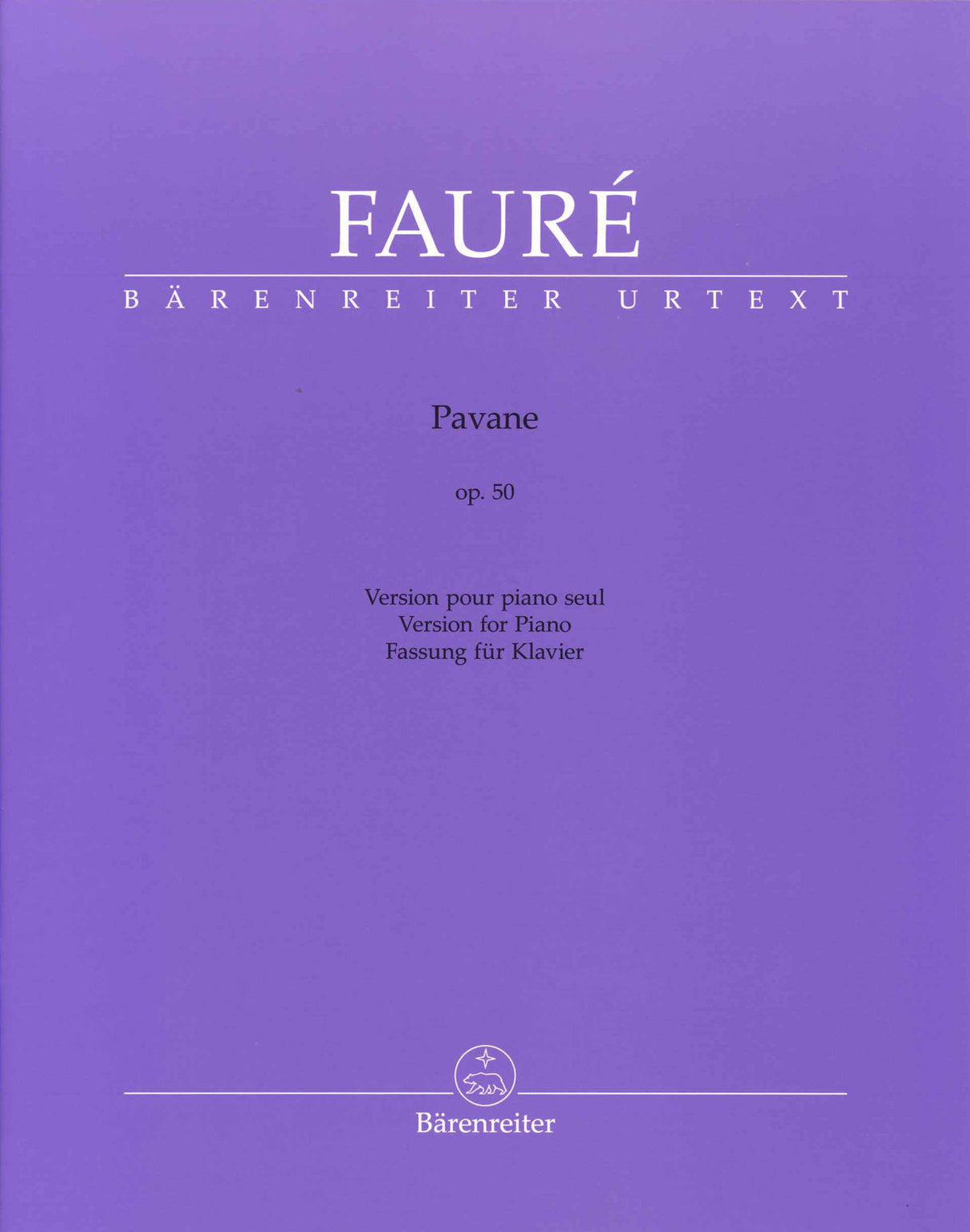 Faure, Pavane op. 50 (Bartoli) (Barenreiter)