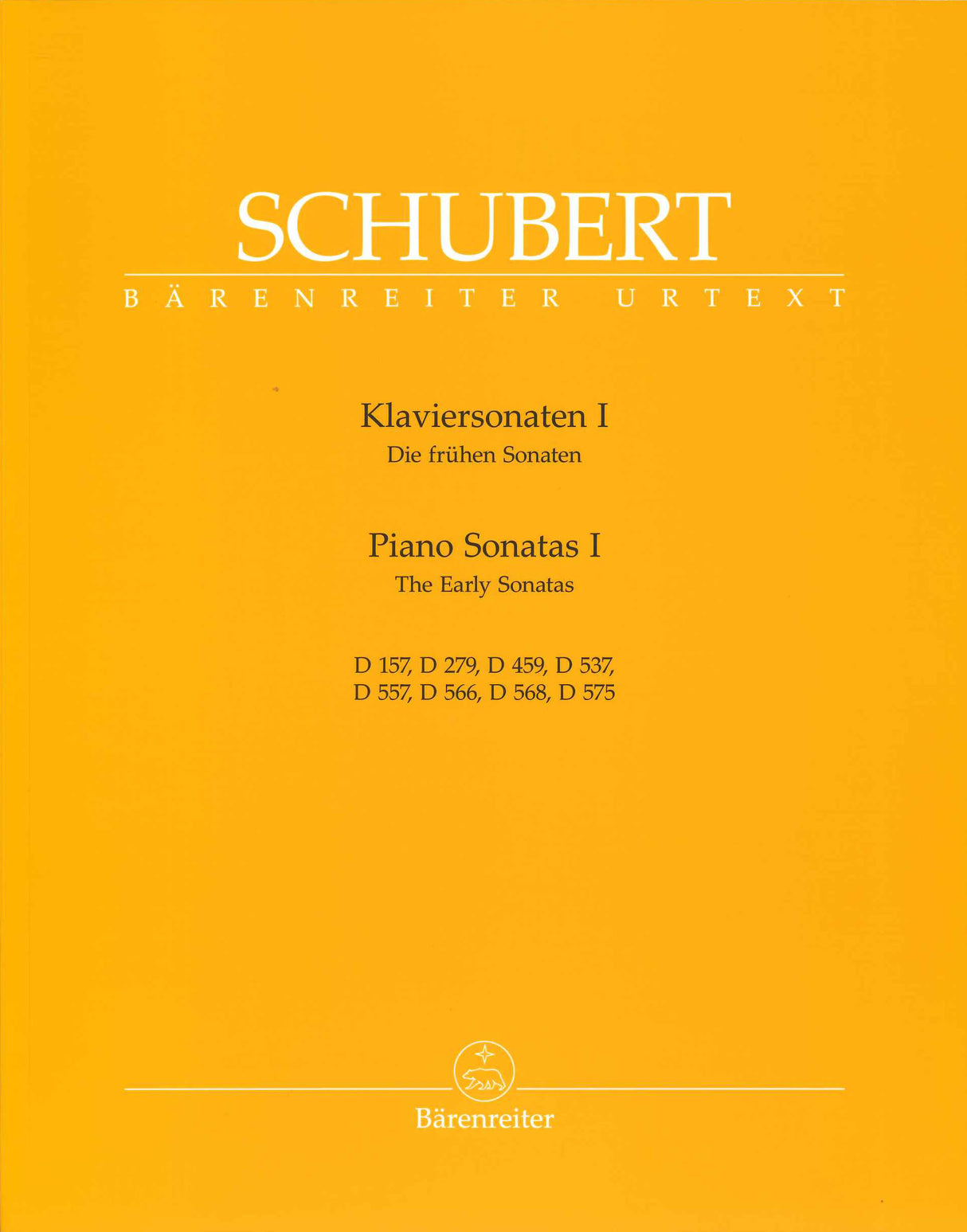 Schubert, Sonatas 1 (Barenreiter)