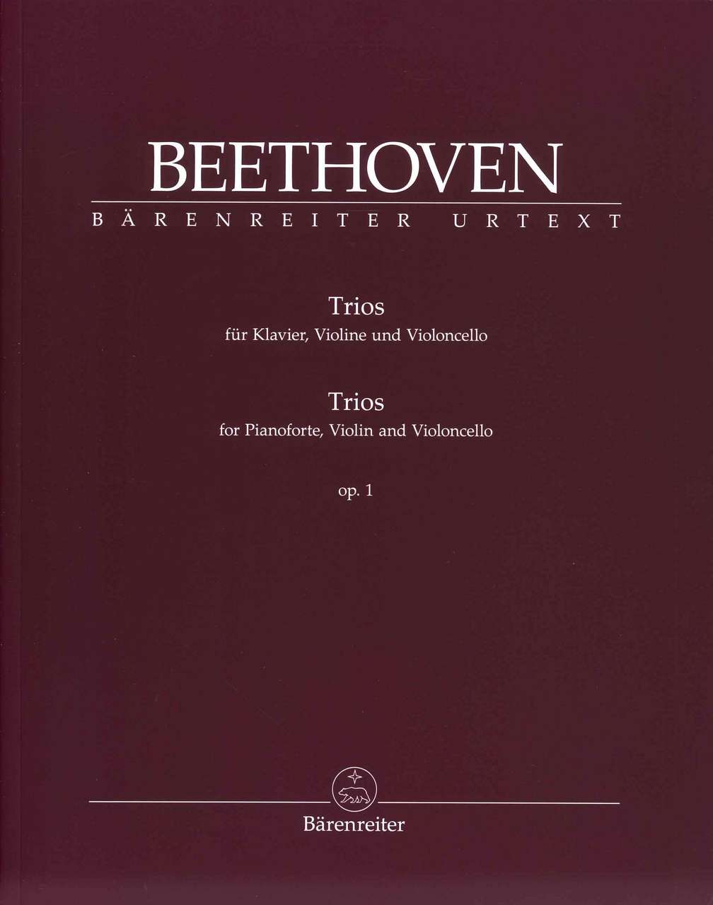 Beethoven, Trios op. 1 (Del Mar) (Barenreiter)