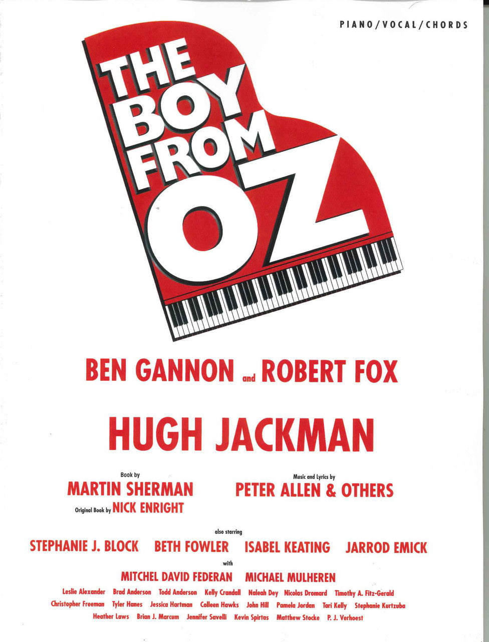 Allen, Boy from Oz, Vocal Selections (Warner Bros./Hal Leonard)