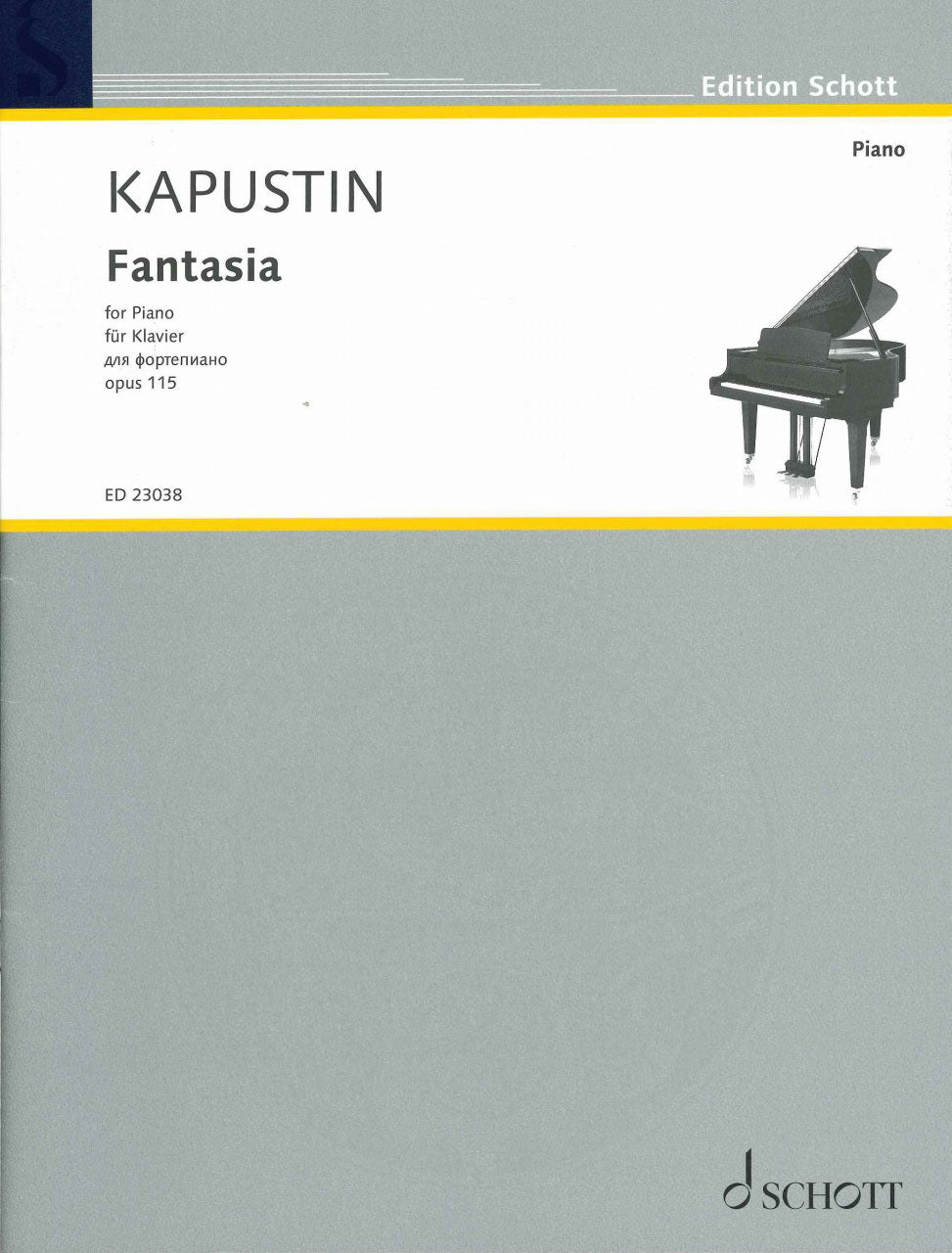 Kapustin, Fantasia op. 115 (Schott)