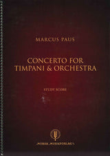 Paus, Concerto for Timpani (Score) (Norsk)