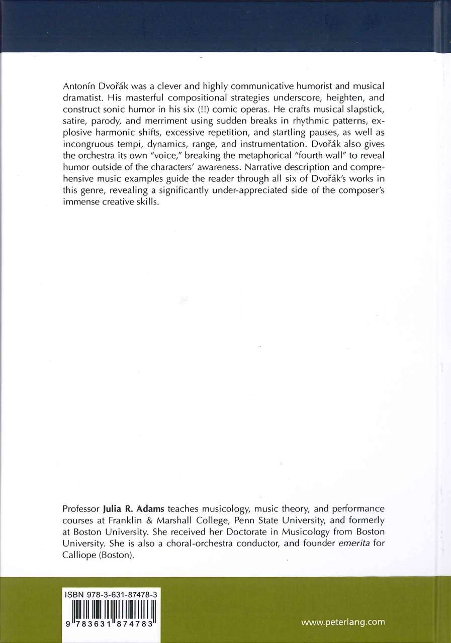 Adams, Musical Humor and Antonin Dvorak' (Peter Lang)