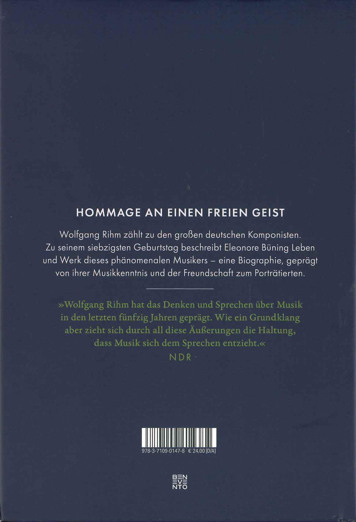 Buning, Wolfgang Rihm - Uber die Linie (Benevento)