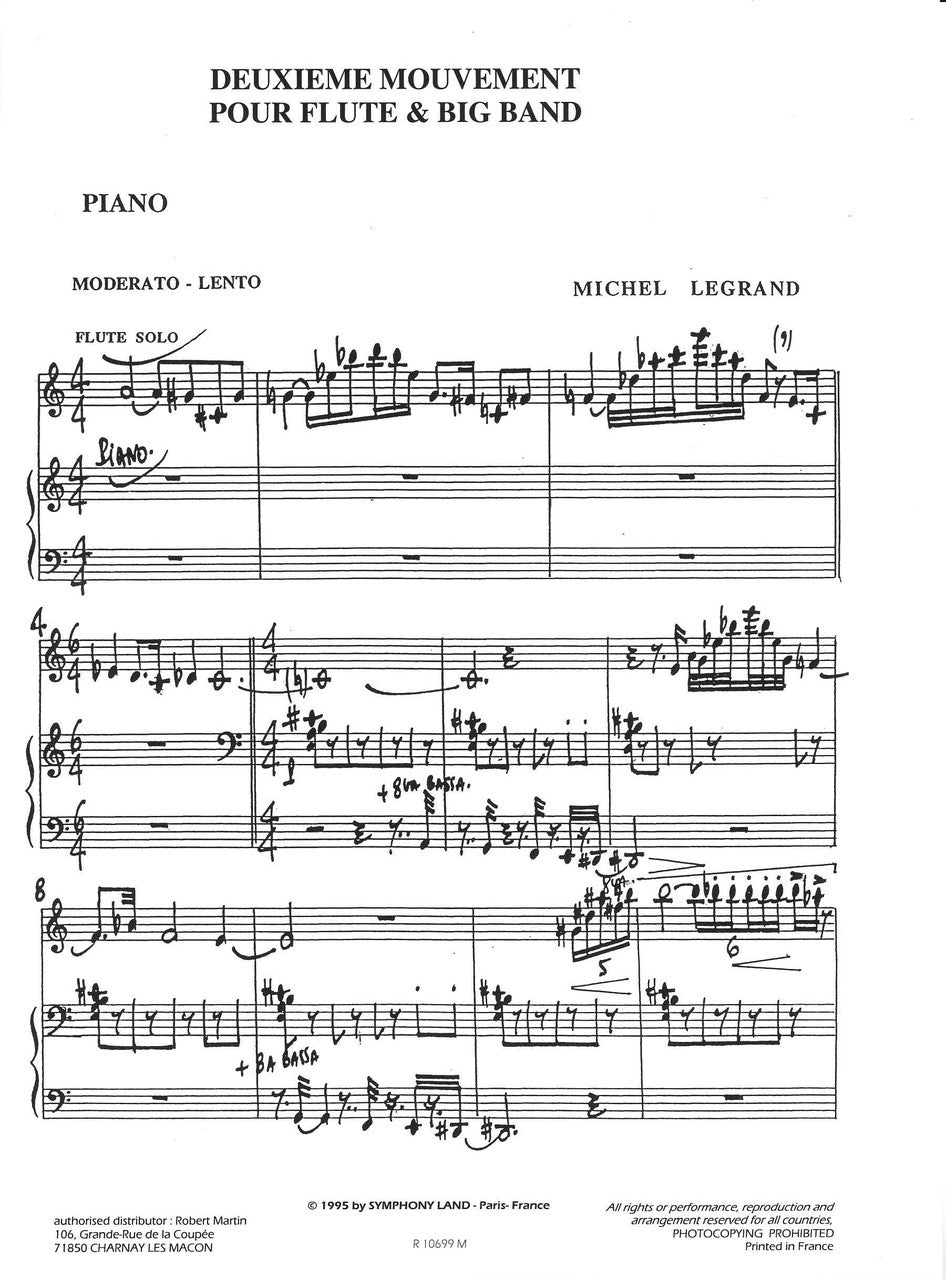 Legrand, 2eme Mouvement pour flute (Symphony Land/Robert Martin)