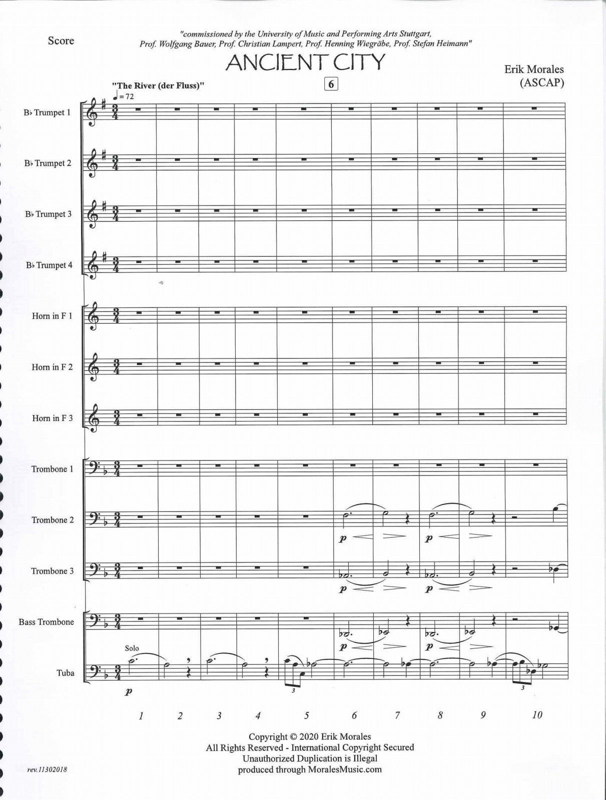 Morales, Ancient City (12-pt Brass Ens) (Morales Music)