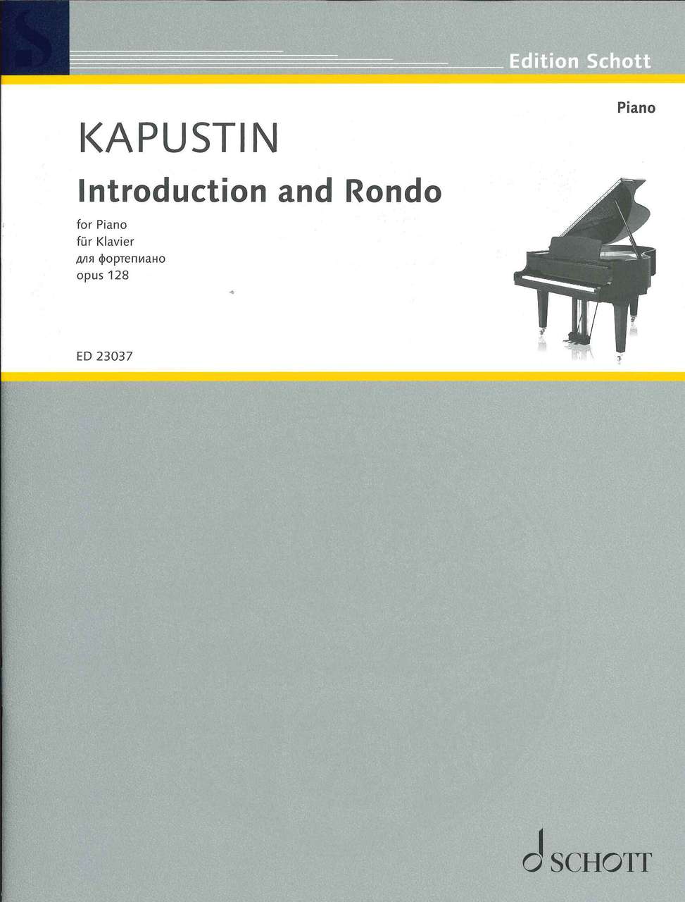Kapustin, Introduction & Rondo op. 128 (Schott)