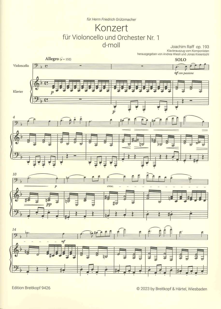 Raff, Concerto No. 1 in d, op. 193 (Breitkopf)