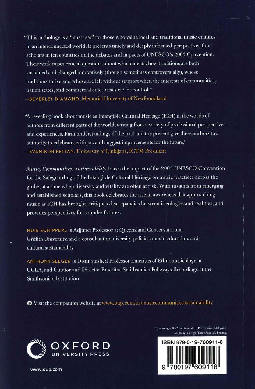 Schippers, Music, Communities, (paper) (Oxford University Press)