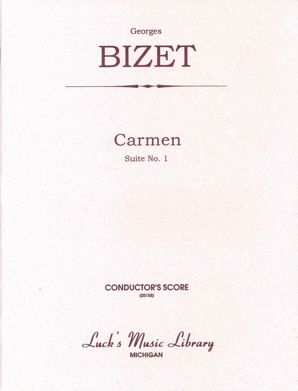 Bizet, Carmen Suite No. 1: Full Score (Luck's Music)
