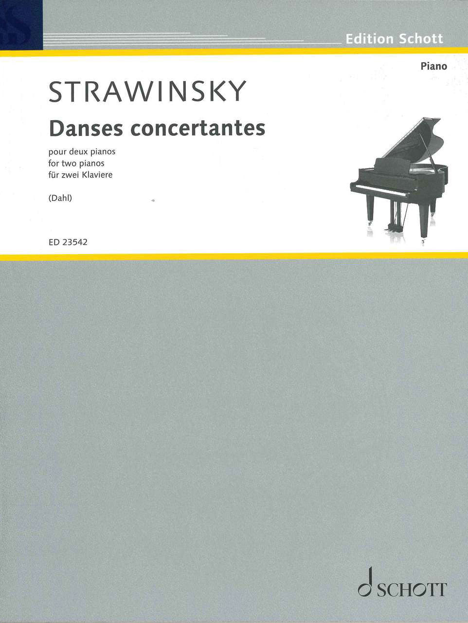 Stravinsky, Danses concertantes (Dahl) (Schott)