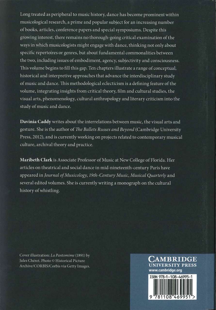 Caddy, Musicology and Dance: Historical (Cambridge University Press)