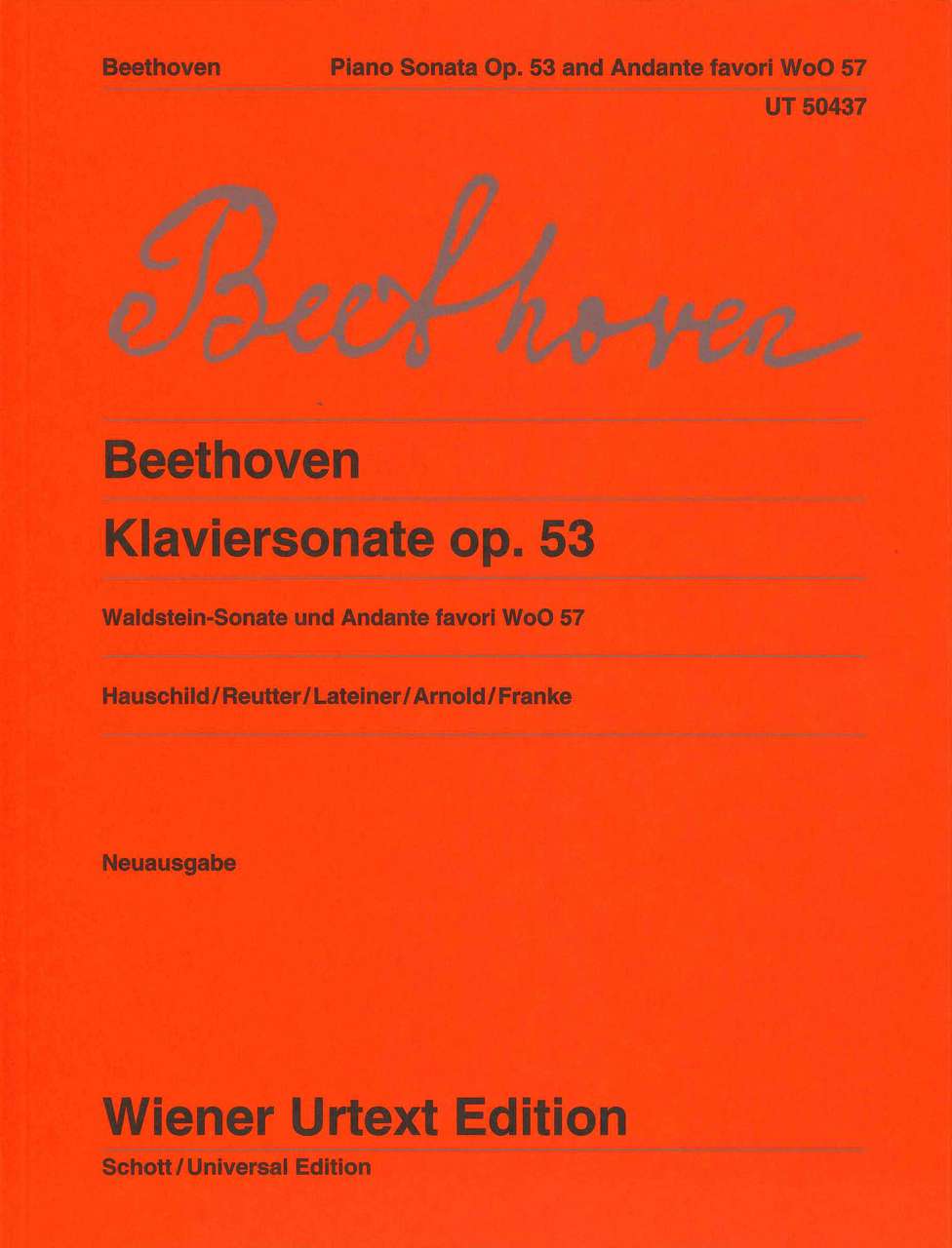 Beethoven, Sonata No.21 Waldstein etc. (Wiener Urtext Edition)