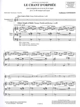 Connesson, Chant d'Orphee (Trp,Org) (Billaudot)