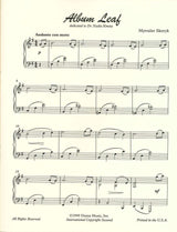 Skoryk, Album Leaf, for Piano Solo (Duma Music)