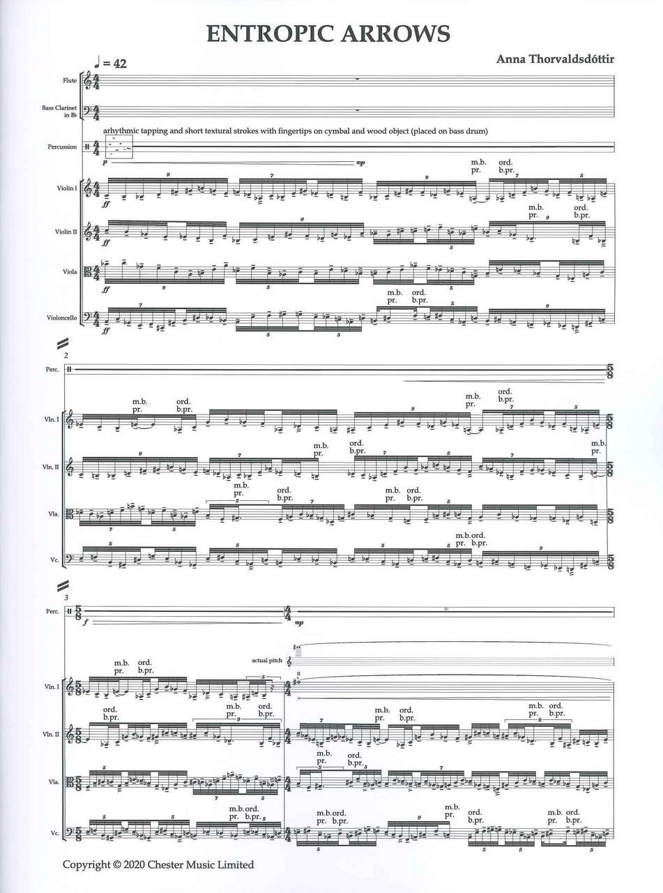 Thorvaldsdottir, Entropic Arrows (Chester)