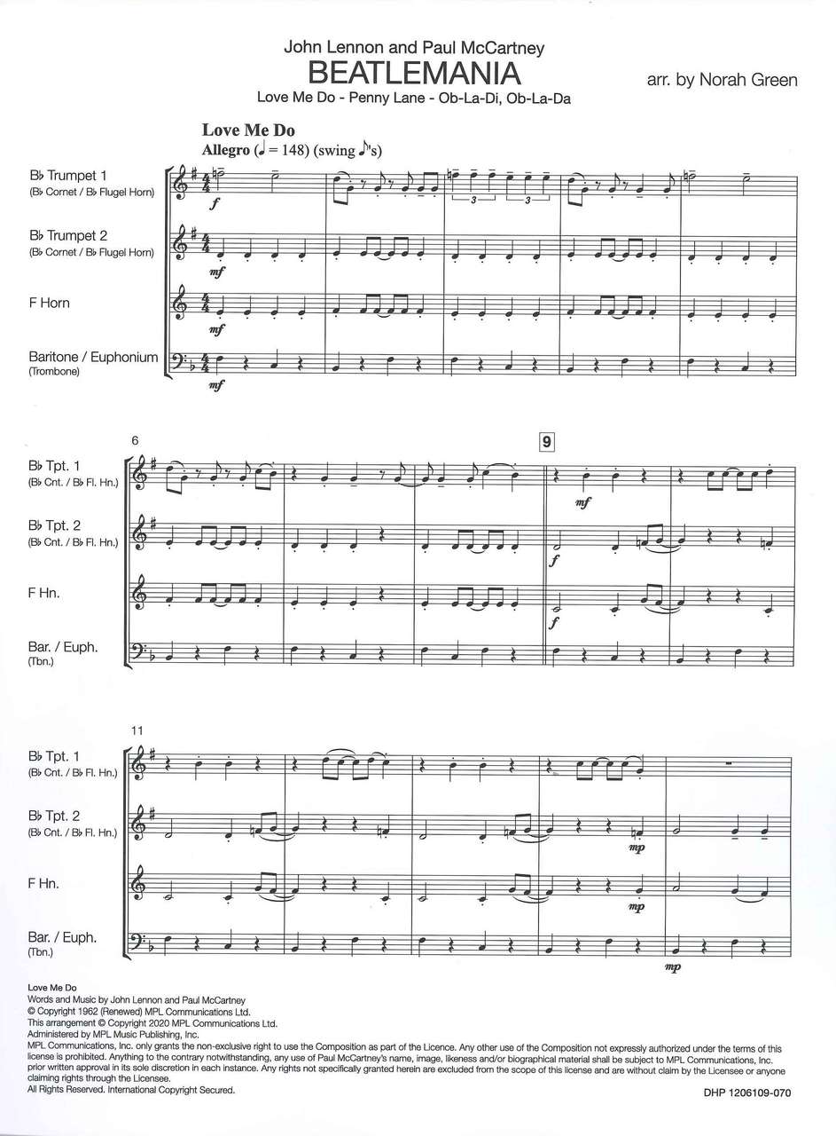 Beatlemania (2Trp,Hn,Euph/Tbn) (De Haske)