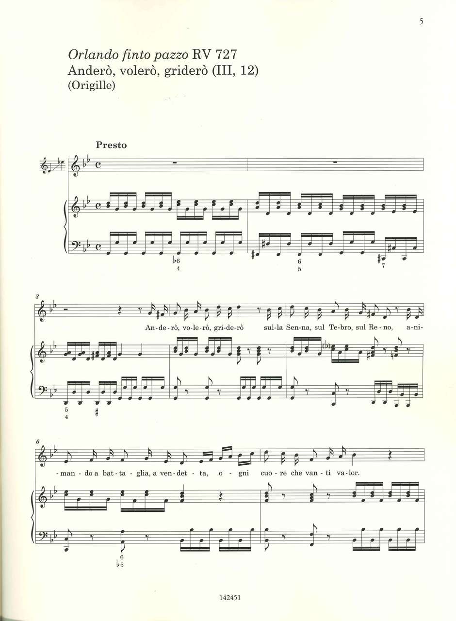 Vivaldi, Vivaldi Album: Contralto (Ricordi)