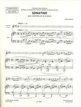 Sancan, Sonatine (BbCl,Pf) (Lemaitre) (Durand)