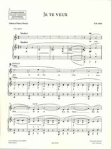 Satie, Je te veux (High=orig.) [F] (Salabert)