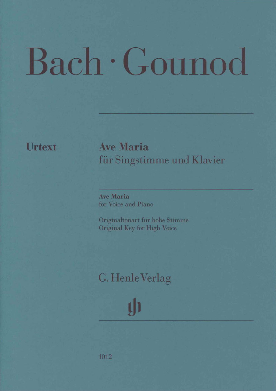 Bach,/Gounod, Ave Maria (High,Pf) [L] (Henle)