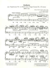 Bach, Sonata BWV 528, Andante (Stradal) (Schott)