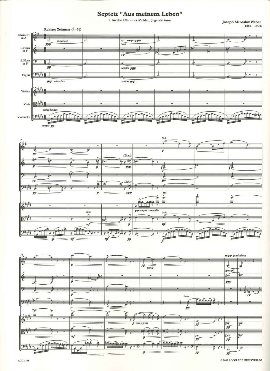 Weber,J.M., Septett 'Aus meinem Leben' (Accolade)