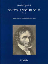 Paganini, Sonata a violin solo M.S. 83 (Ricordi)
