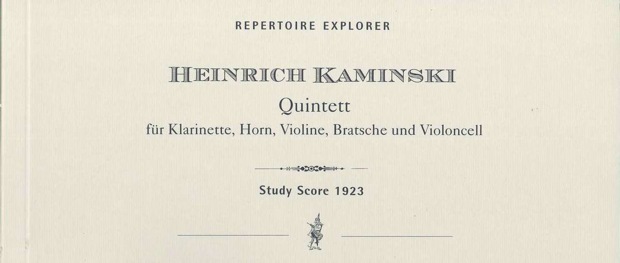 Kaminski, Quintet (Cl,Hn,Vn,Va,Vc) (Hoflich)