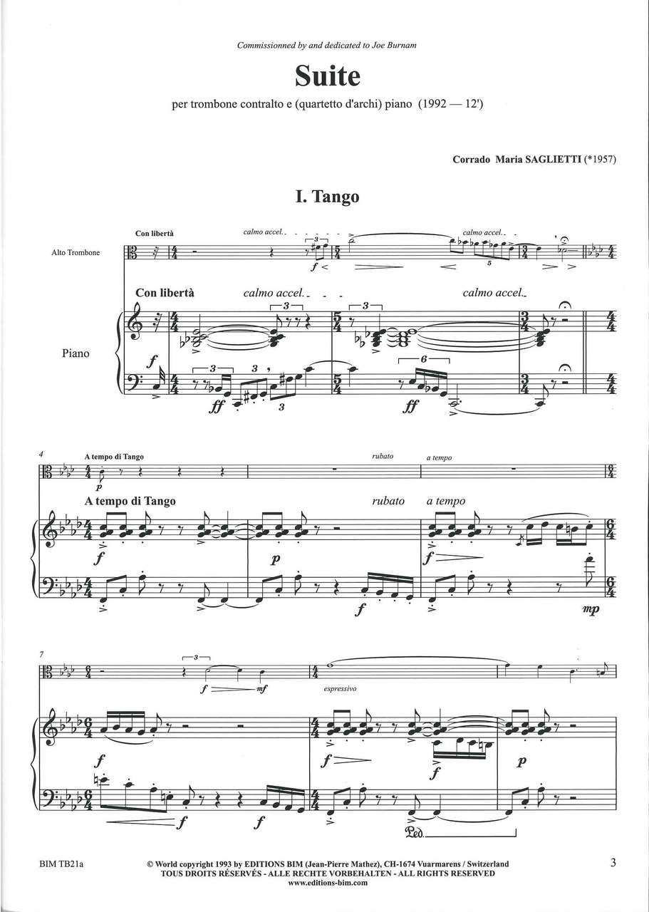 Saglietti, Suite (ATbn,Pf) (Bim)