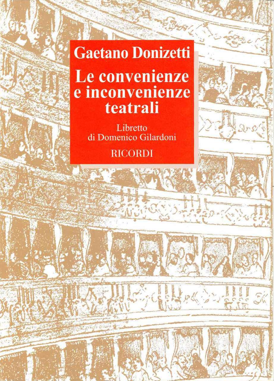 Donizetti, Convenienze... Libretto [I] (Ricordi)
