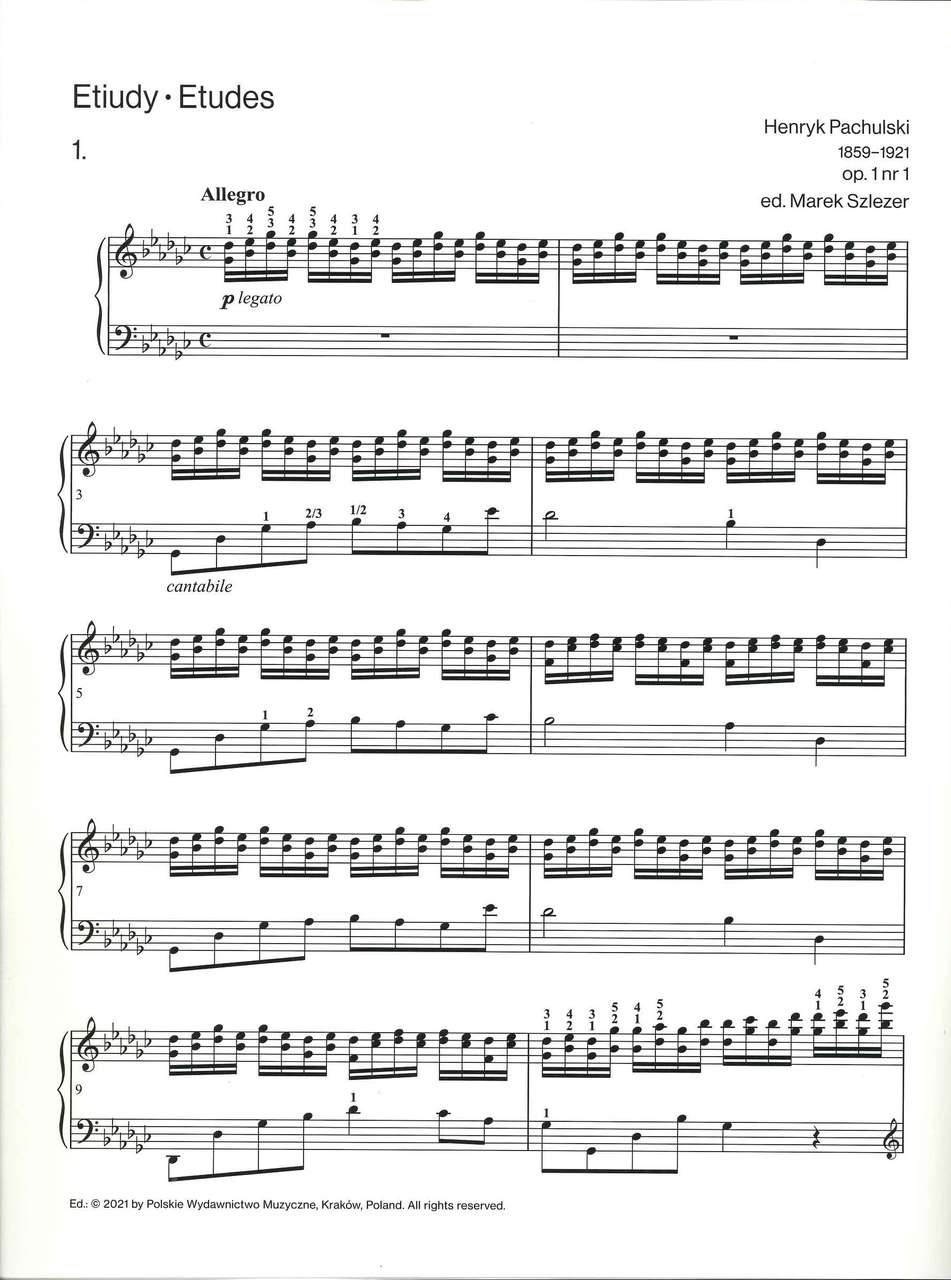 Pachulski, Etudes 1: 7 Etudes (PWM)