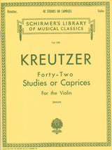 Kreutzer, 42 Studies (Singer) (G.Schirmer)