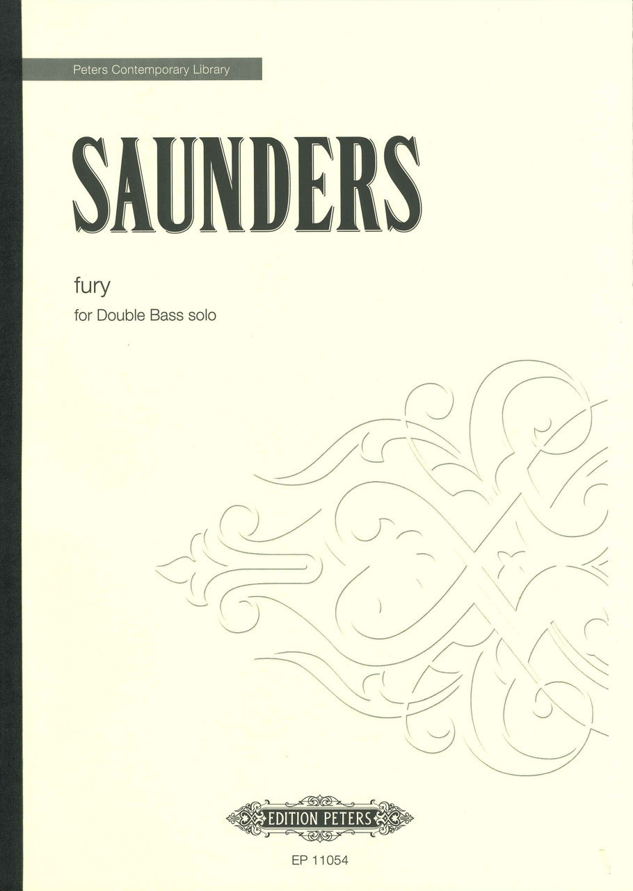 Saunders, Fury, for Double Bass Solo (Peters)