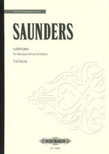 Saunders, Rubricare, for Baroque Stri (Peters)