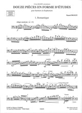 Proust, 12 Pieces en forme d'etudes (Combre)