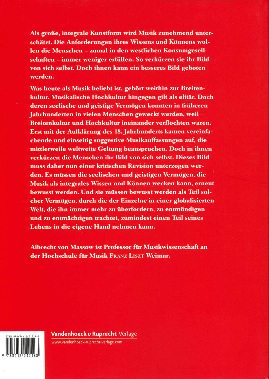 Massow, unterschatzte Kunst: Musik seit (Bohlau)