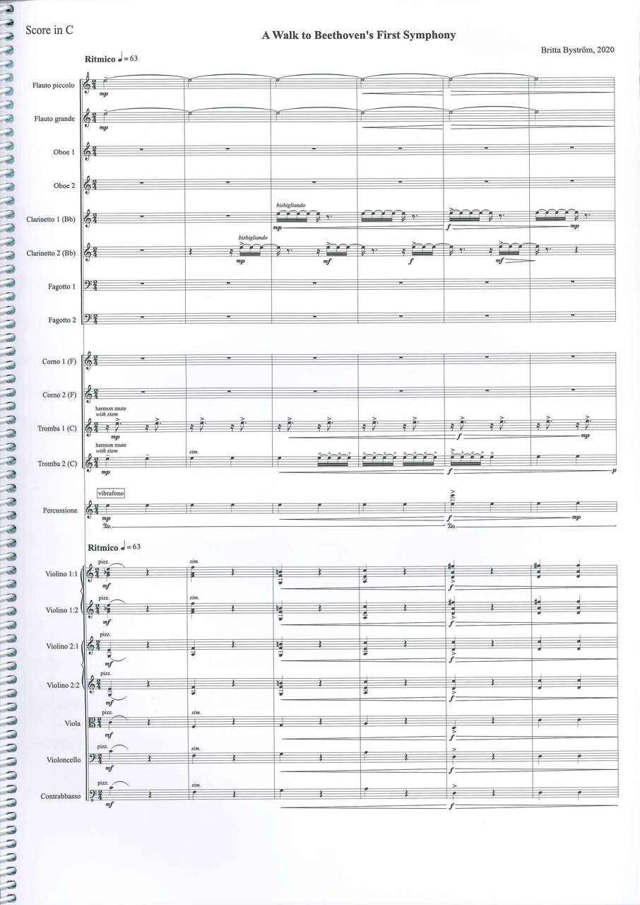 Bystrom, Walk to Beethoven's 1st Symph. (W.Hansen)