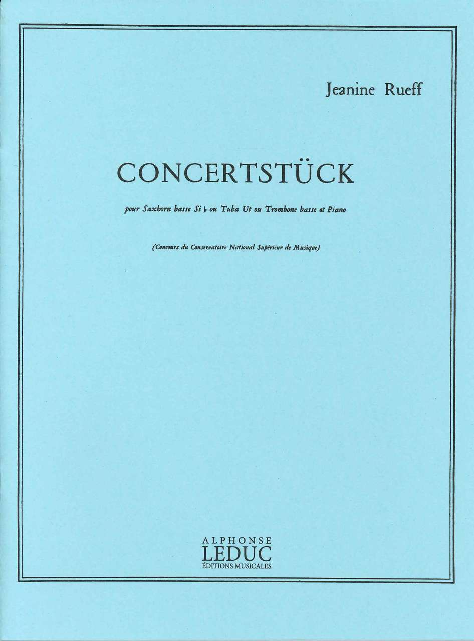 Rueff, Concertstuck (BTbn/Tba/Saxhorn,Pf (Leduc)
