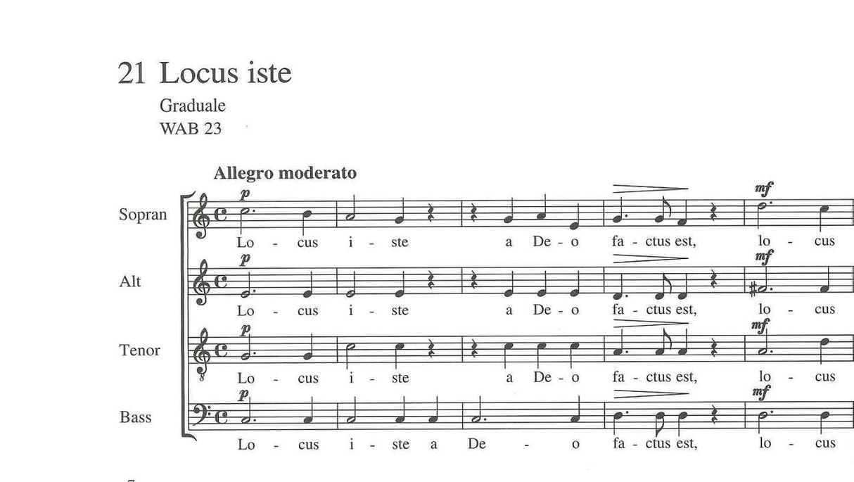 Bruckner, Geistliche Chormusik (SATB) (Carus)
