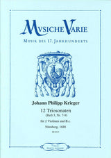 Krieger, 12 Triosonaten, 3: 7-9 (Musiche Varie/Martin Lubenow)