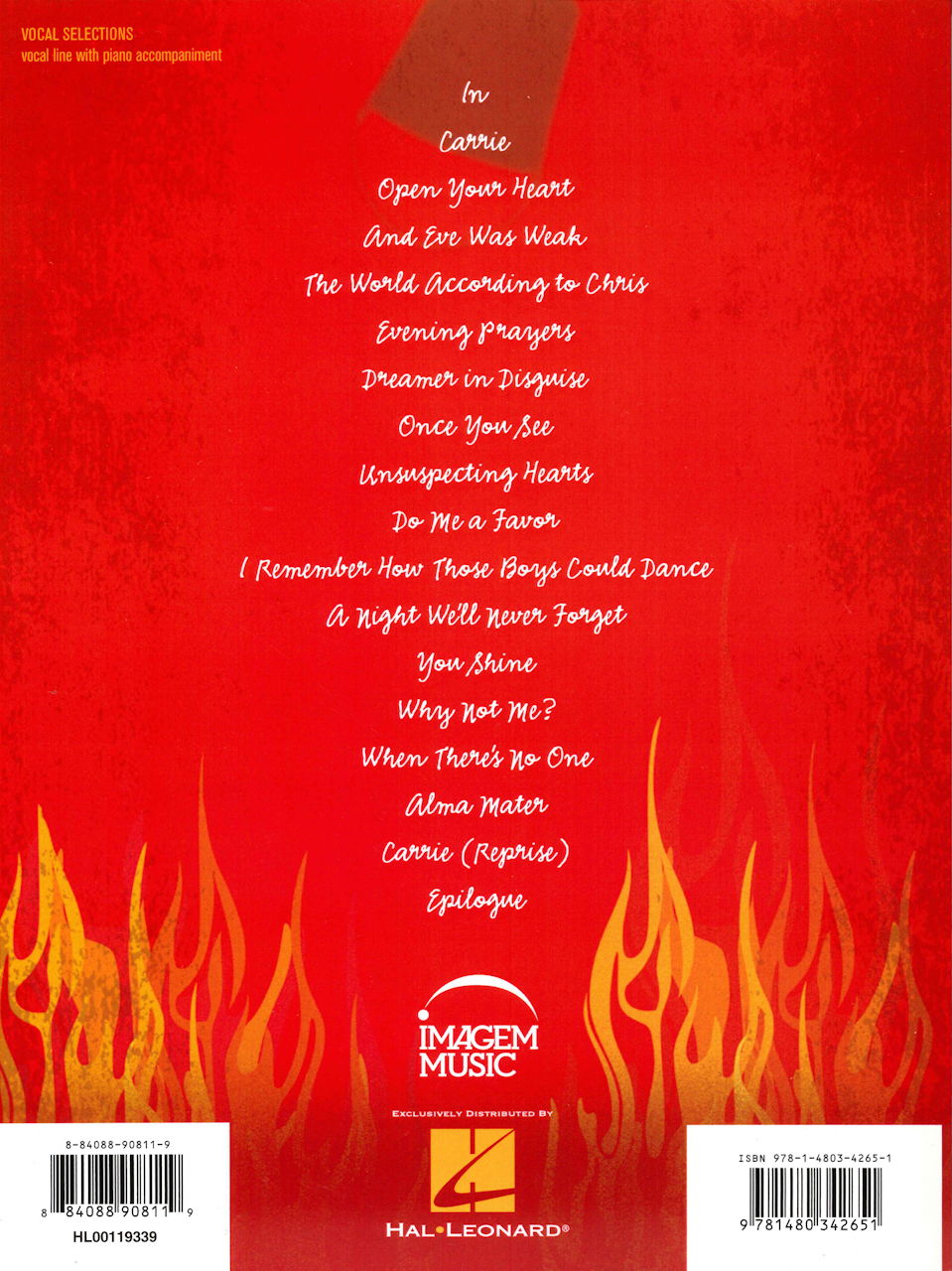 Gore, Carrie. The Musical: Vocal Select. (Hal Leonard)