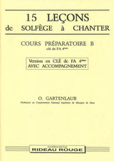 Gartenlaub, 15 Lecons cle de fa avec acc (Rideau Rouge)