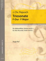 Pepusch, Trio Sonata in F (ARec,Vn,Bc) (Heinrichshofen)