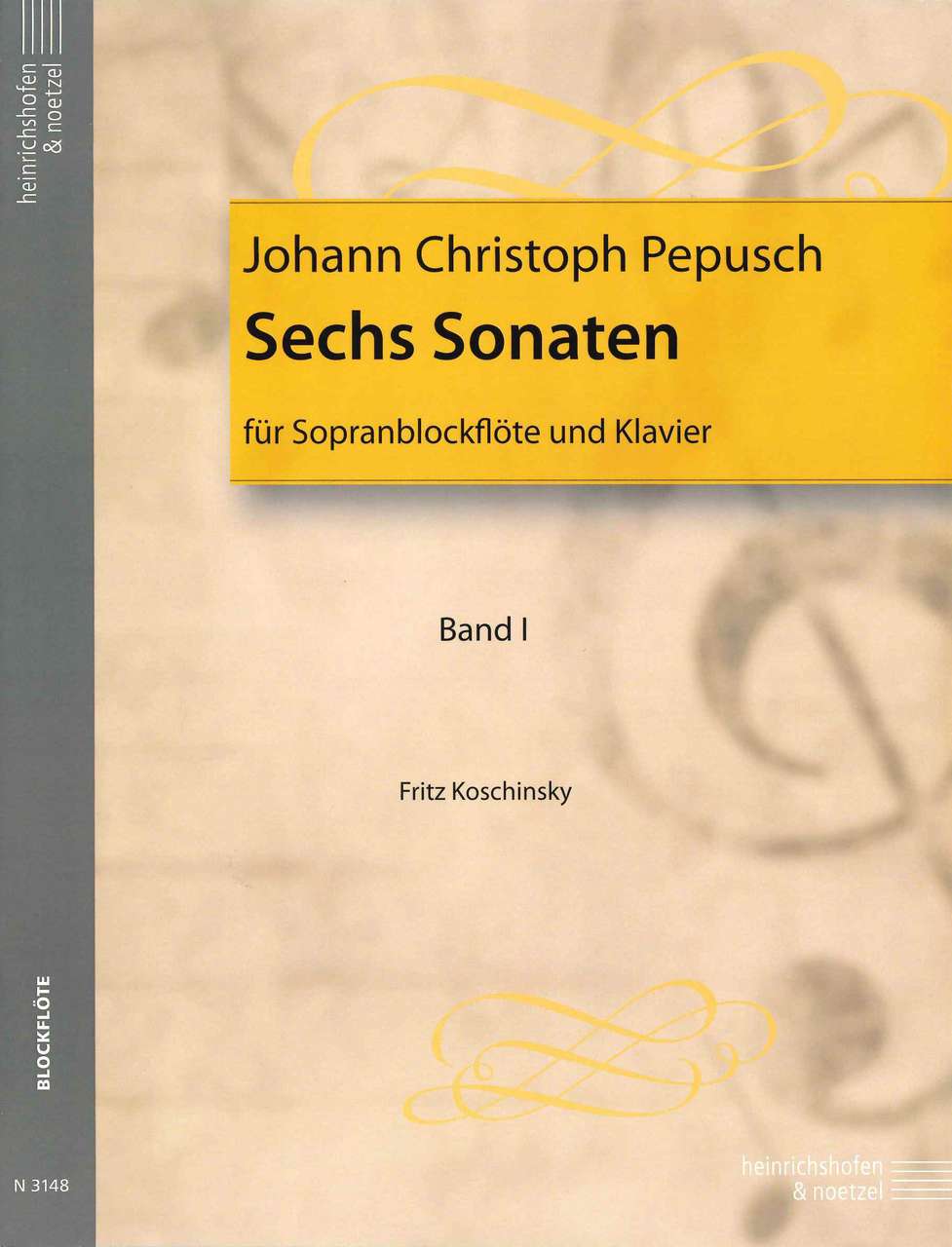 Pepusch, 6 Sonaten, 1 (SRec,Kbd) (Heinrichshofen)