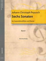 Pepusch, 6 Sonaten, 1 (SRec,Kbd) (Heinrichshofen)