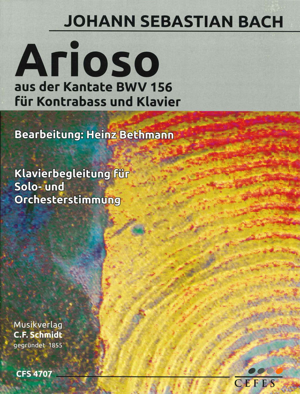 Bach, Arioso, aus BWV 156 (CB,Pf) (C.F.Schmidt)