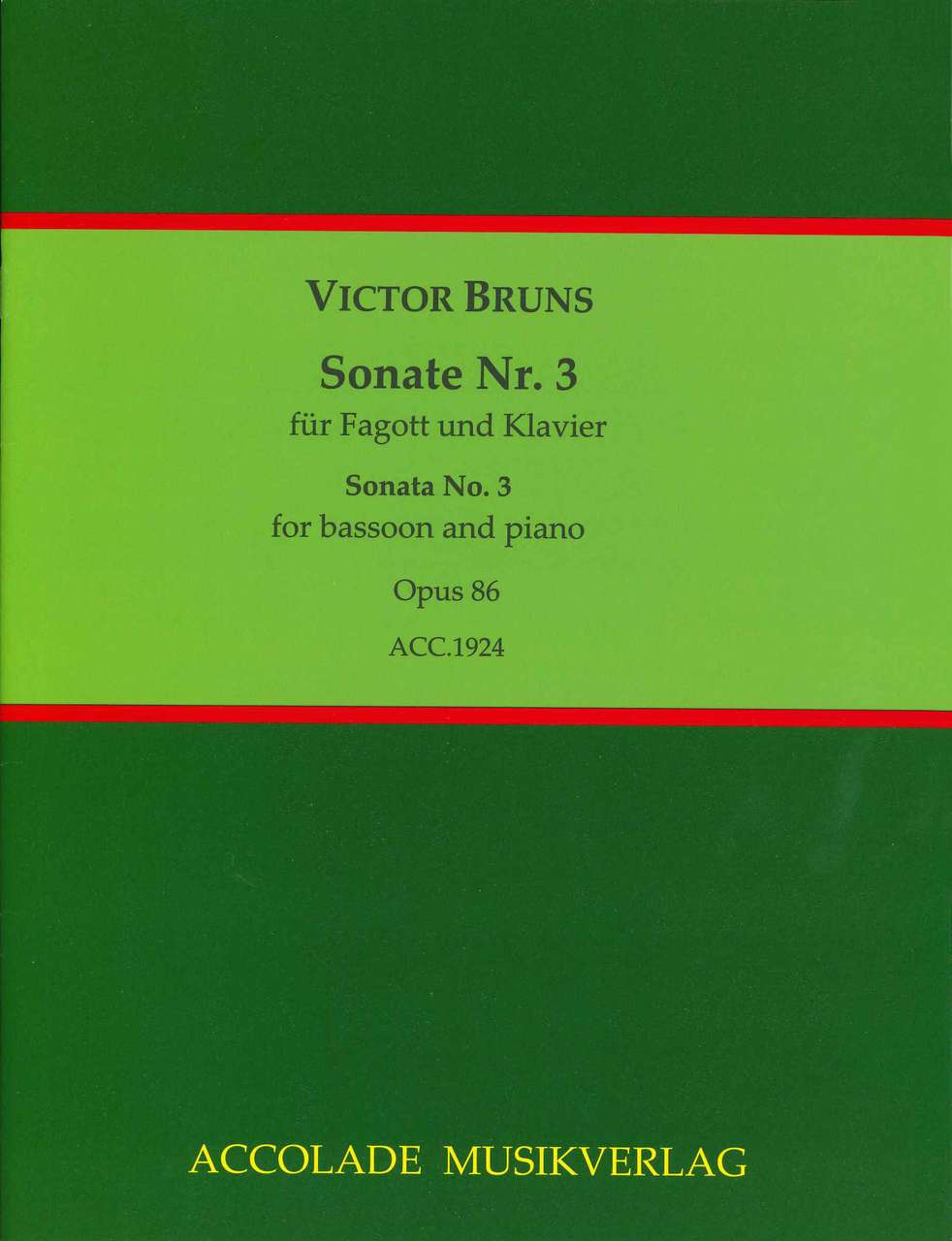 Bruns, Sonata No. 3, op. 86 (Accolade)