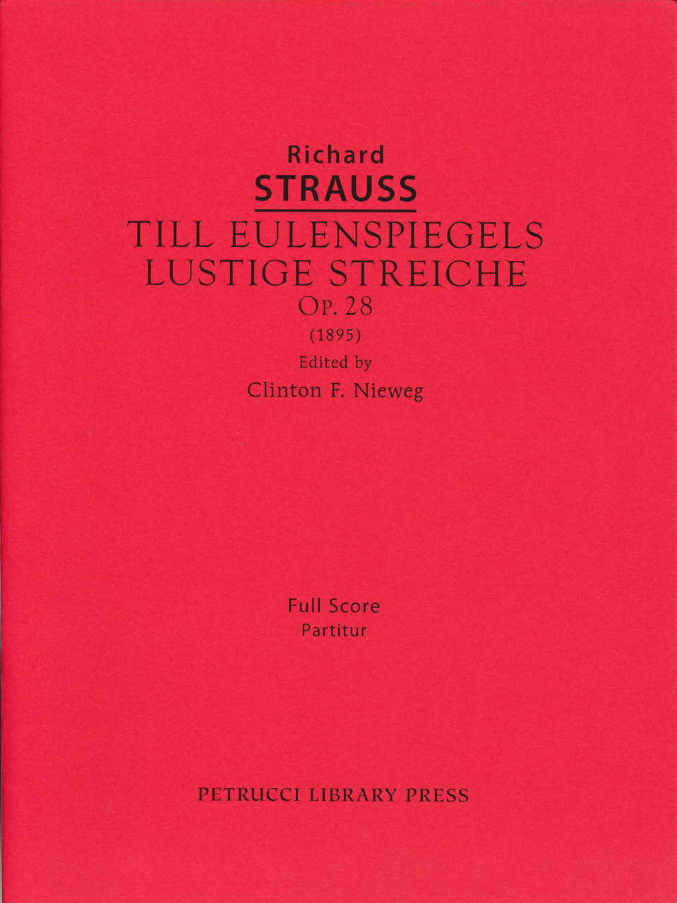 Strauss,R., Till Eulenspiegel Full Score (Luck's Music)