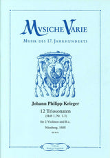 Krieger, 12 Triosonaten, 1: 1-3 (Musiche Varie/Martin Lubenow)